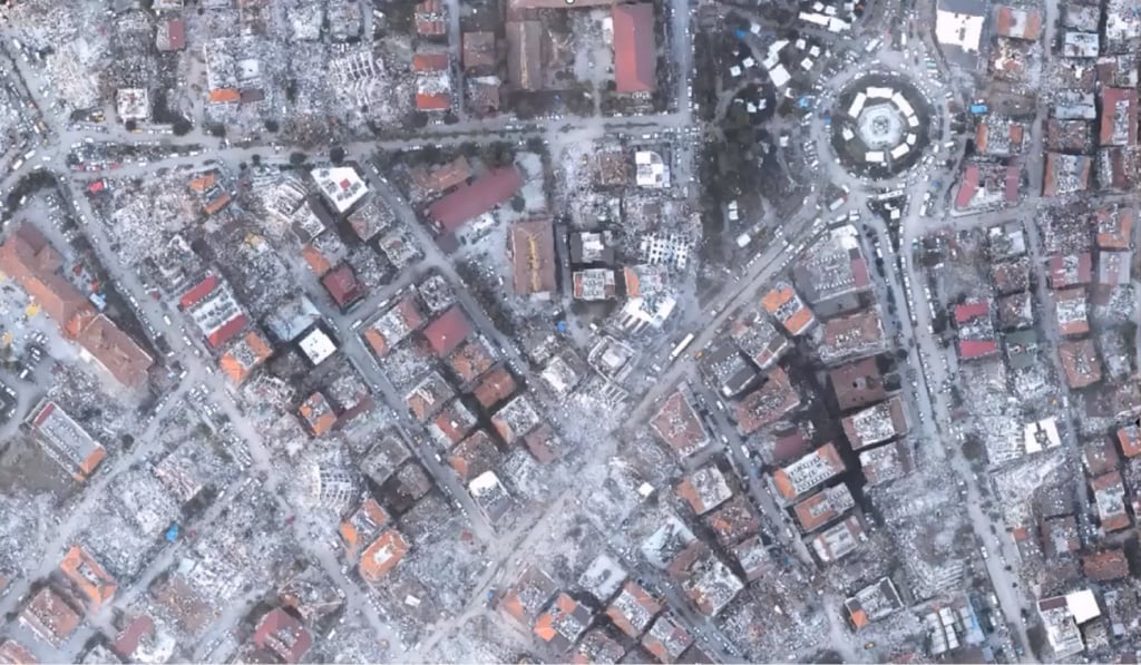 Deprem sonrası Antakya şehir merkezi