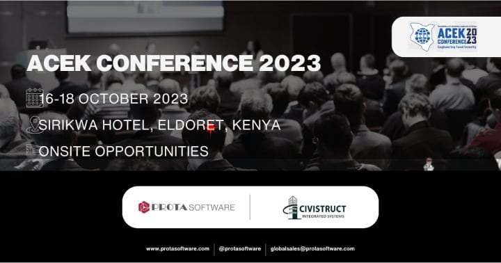 Prota Software Gears Up for ACEK 2023 Seminar in Kenya: Advancing Engineering Expertise